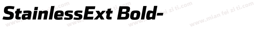 StainlessExt Bold字体转换